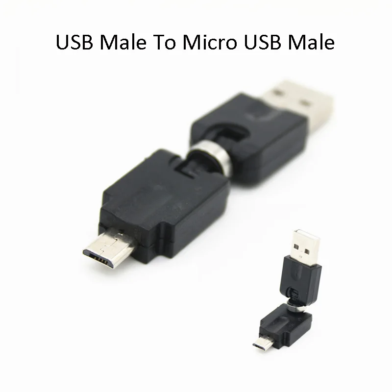 3 шт. вращающийся на 360 градусов Micro USB Mini USB Мужской USB 2,0 Мужской Женский к USB Мужской Женский штекер Адаптер сменный конвертер адаптер - Цвет: USB M To Micro M