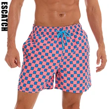 Escatch, новинка, мужские плавки-шорты для купания, Мужская пляжная одежда для отдыха, ES06K, быстросохнущие пляжные шорты, плюс размер, XXXL