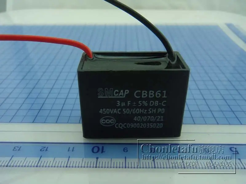 Cbb61 пусковой вентилятор 3 мкФ 450v 0 450V 5 шт./лот бесплатная доставка | Инструменты