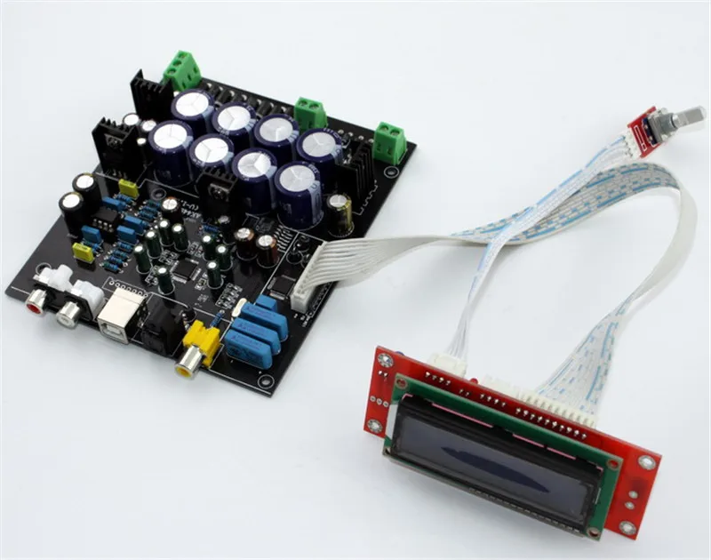 

AK4490 decoder board AD827 LT1963EQ-3.3 AK4118 soft control board DAC decoder board support USB Fiber Coax
