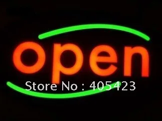 

good quality 430X230mm can design and customer-made EPOXY open LED light sign