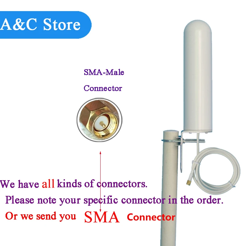 Всенаправленная антенна для GSM CDMA PCS 3G WLAN 4G LTE 5 шт./лот 806 2700 МГц ретранслятор
