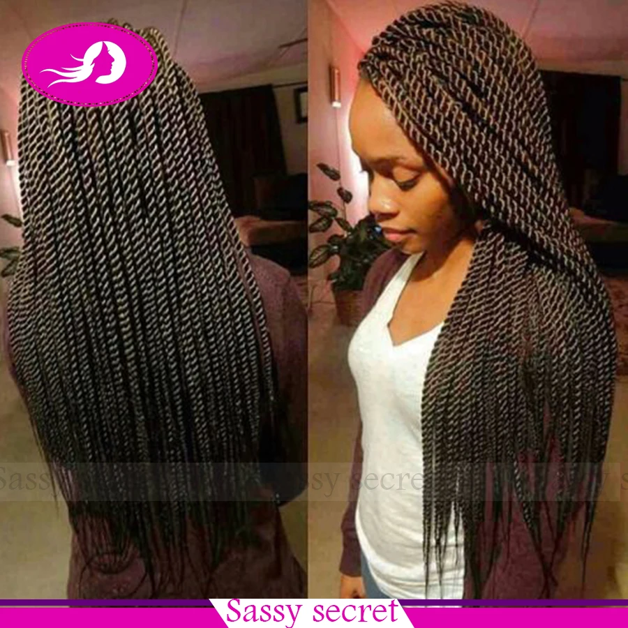 

Synthetic Twist Braided Lace Front Wigs Synthetic Box Braiding Wigs Wholesale Wigs Heat Resistant Synthetic Wigs Fast shipping