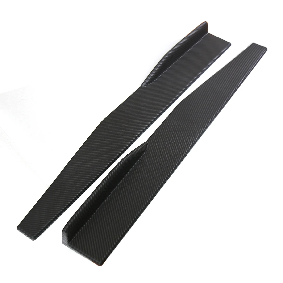 Falda lateral Universal del coche Rocker Splitters alas laterales alas parachoques del coche negro/Rojo/fibra de carbono cuerpo lado faldas