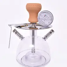 Светодиодный акриловый кальян КТВ ресторанов Sheesha кальян наргиле с керамической табачная чаша пластиковый шланг и щипцы