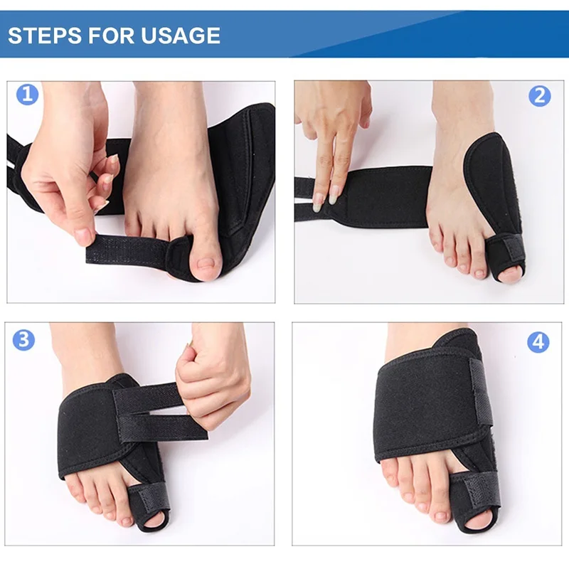 

1Pair Foot Toe Separator Thumb Valgus Corrector Bunion Adjuster Hallix Valgus PO66