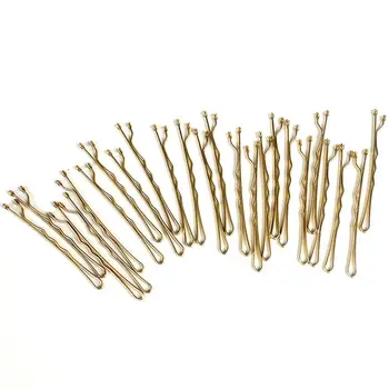 

24pcs / lot 4 Colors Hair Grips Salon Invisible Hairpins Curly Wavy Bobby Pins For Daily Use And Wedding Ornament Accessories
