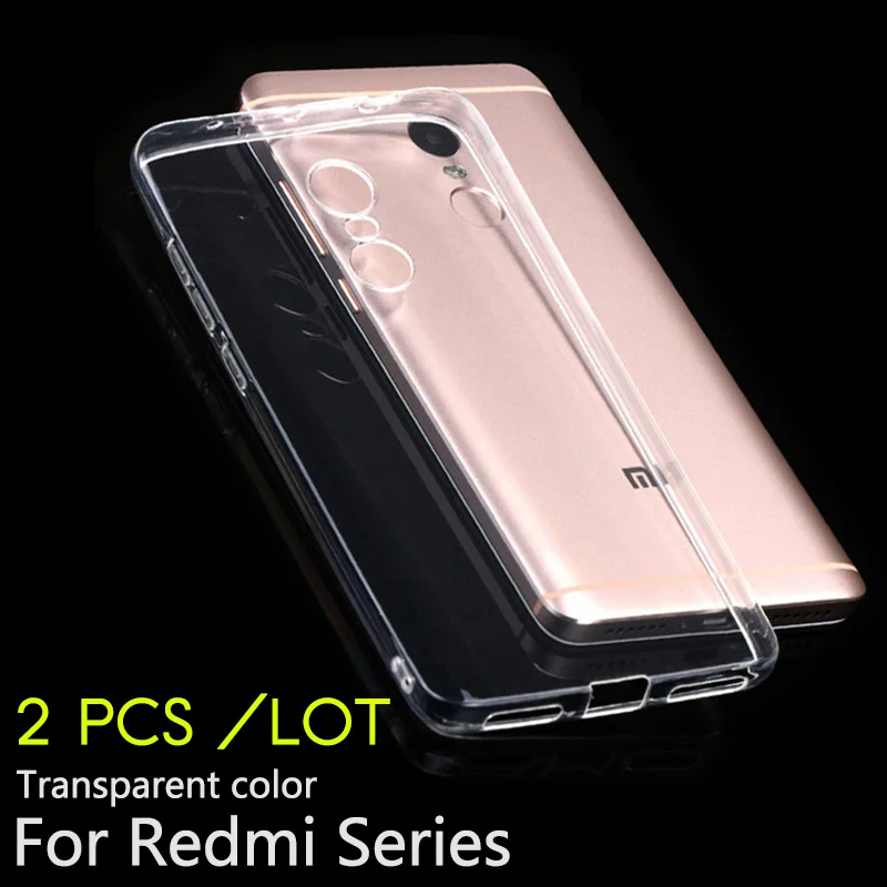 2 шт. качественный Прозрачный чехол для телефона Xiaomi Redmi Note 5 4X 4 3 5a 6 Pro Prime redmi 4A S2 6a
