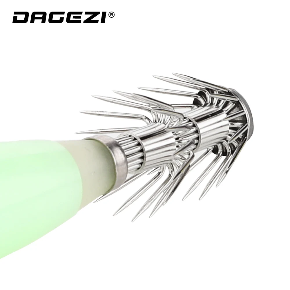 DAGEZI 3 шт./лот флуоресцентная рыболовная приманка Крючок С рыболовным крючком