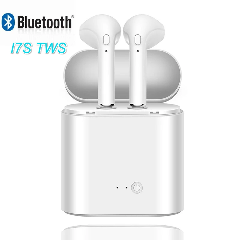 

Hot Sell I7S TWS Wireless Bluetooth 4.2 Earphone Stereo Earbud Headset With Charging Box Mic For Samsung S8 iPhone X max X 8 7