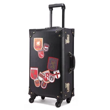 Fashion Vintage Travel Bag Trolley Luggage Men and Women Suitcase Luggage Password Box Pull Box