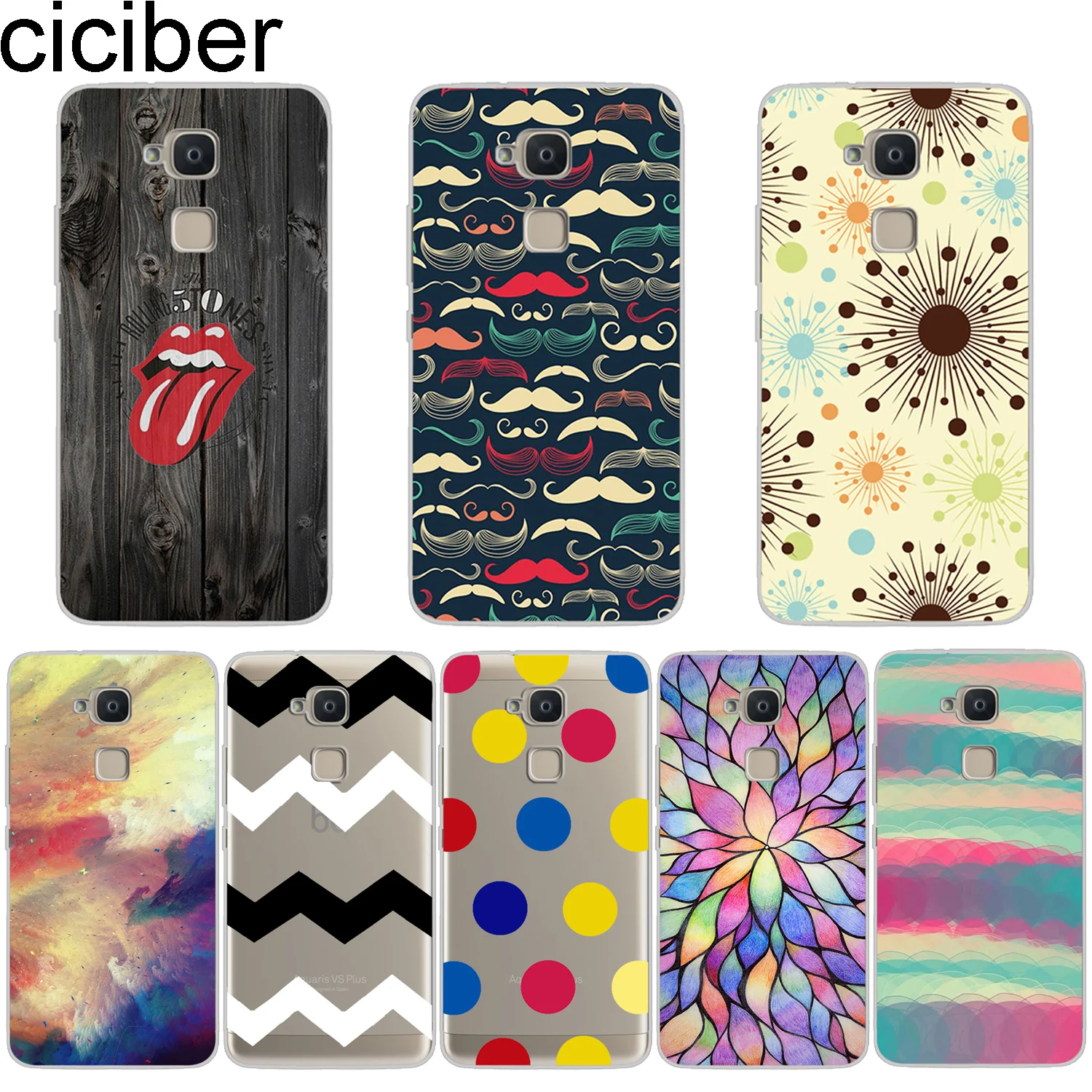 

ciciber Watercolor Pattern Phone Case for BQ Aquaris X2 X Pro V VS U U2 Lite Plus TPU Cover for Aquaris E5s 4.5 M5 M5.5 M4.5 X5