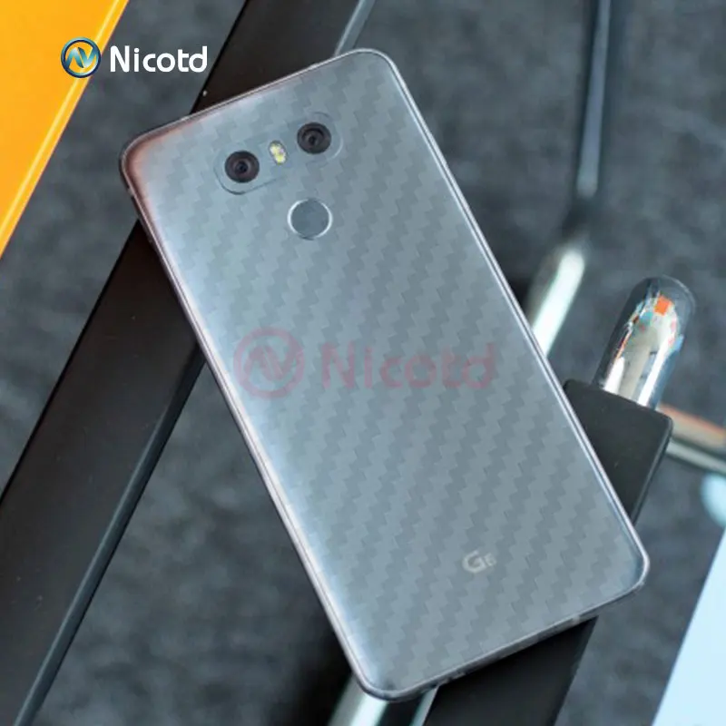 Nicodd 5 шт./лот 3D углеродное волокно задний экран протектор для LG V30 Plus V20 Q6 G6 Plus G7 G5 задняя крышка Защитная пленка не стекло