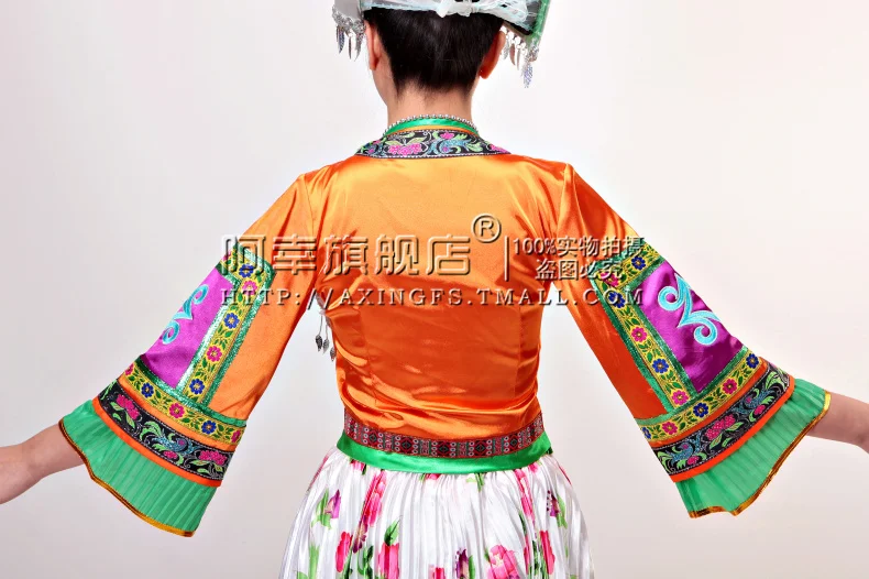 Новые танцевальные Мяо одежды танцевальные костюмы Мяо Мяо костюмы головной убор