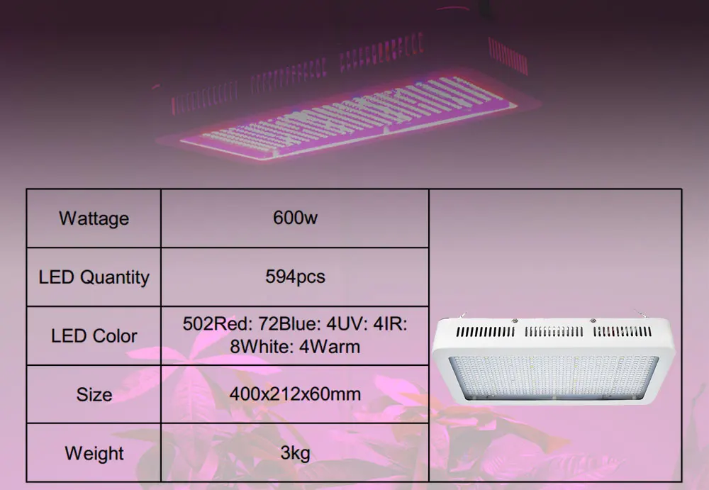 400 Вт 600 Вт 800 Вт 1200 Вт 1600 Вт светодиодный свет для выращивания полный спектр комнатные для выращивания лампы для растения парниковые палатки овощи цветение