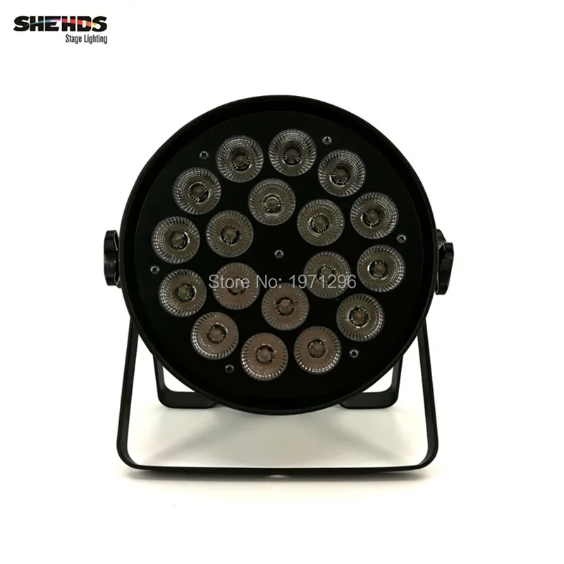 4 шт. мини LED Par Can 18x18 Вт RGBWA + УФ DMX сценические огни бизнес свет высокой мощности