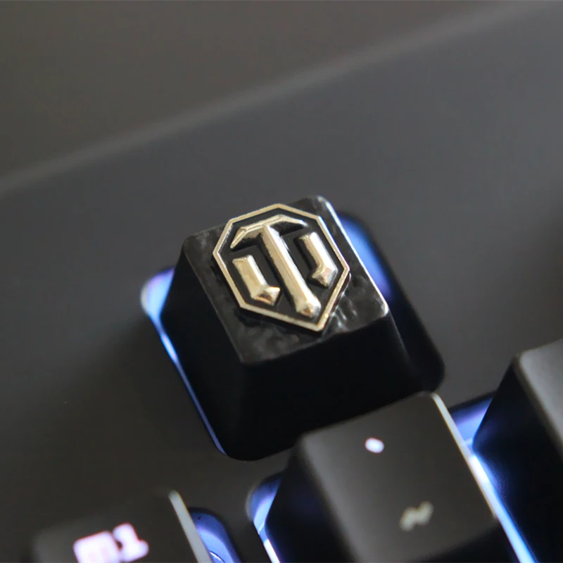 

1 pcs World of Warships or World of TanksZinc-aluminum key cap mechanical keyboard keycaps for personalization,R4 Keycap height