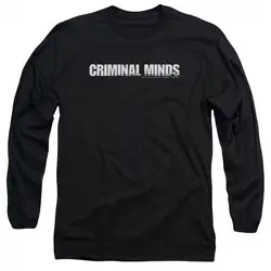 Criminal Minds ТВ Шоу логотип лицензионный, для взрослых Футболка с длинным рукавом S-3XL