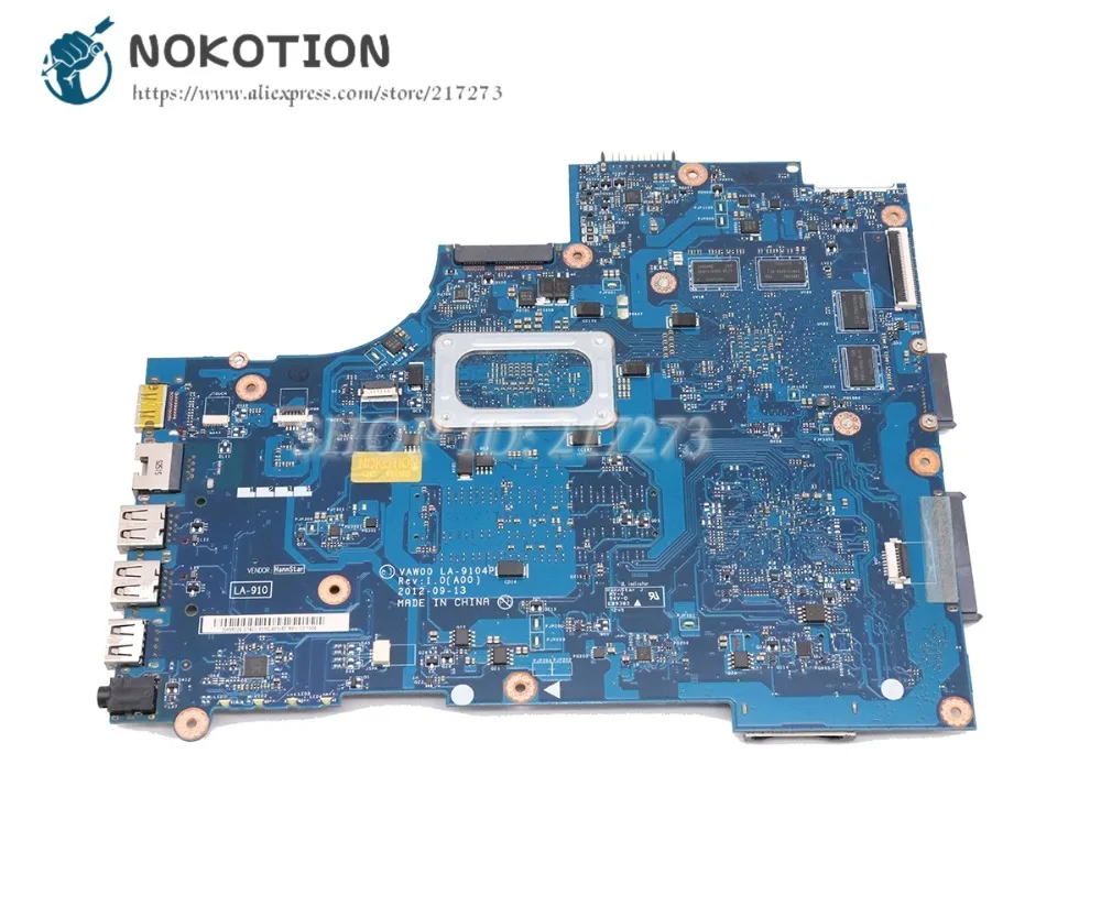 NOKOTION CN-00P6TK 00P6TK VAW00 LA-9104P для Dell Inspiron 15 3521 Материнская плата ноутбука HD7670M SR0XF I3-3227U Процессор