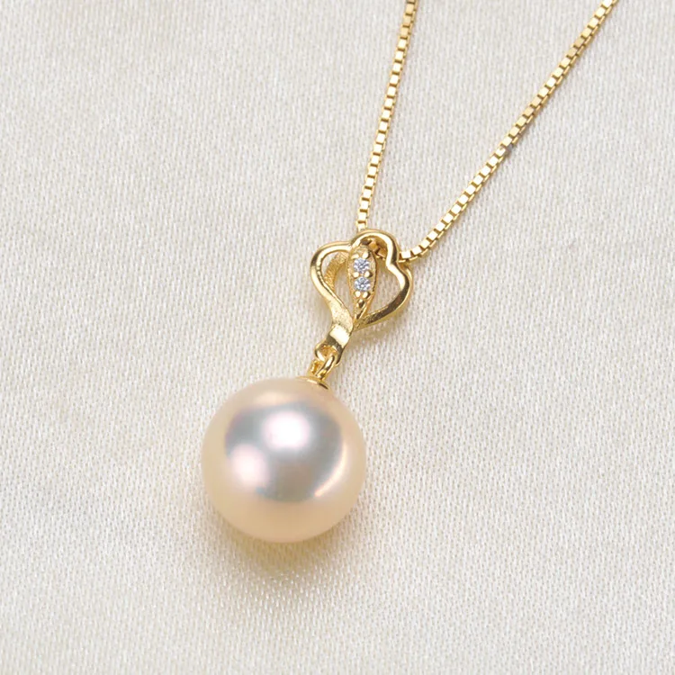 Simple Pearl Pendant Jewlery Findings S925 Sterling Silver Pearl