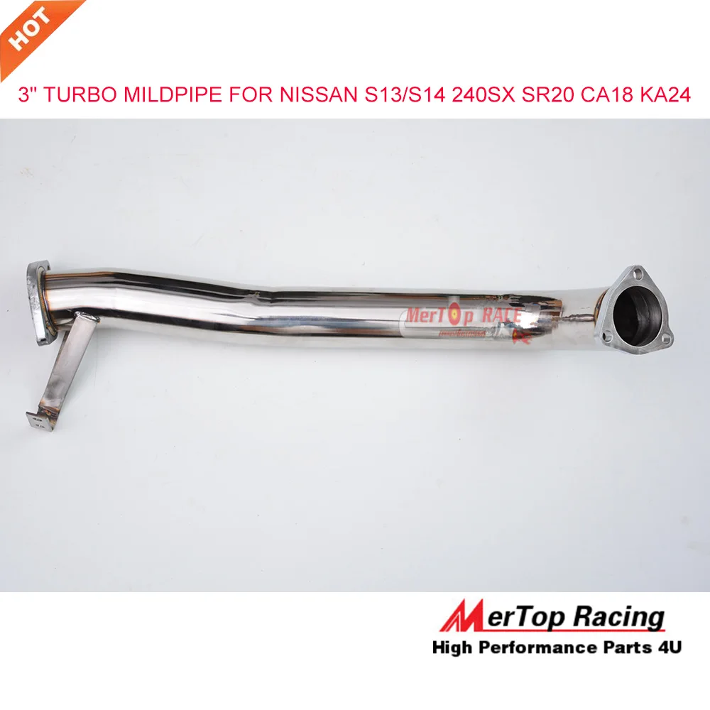 MerTop " TURBO MIDPIPE вниз водосточная труба для S13/S14 240SX SR20 CA18 KA24