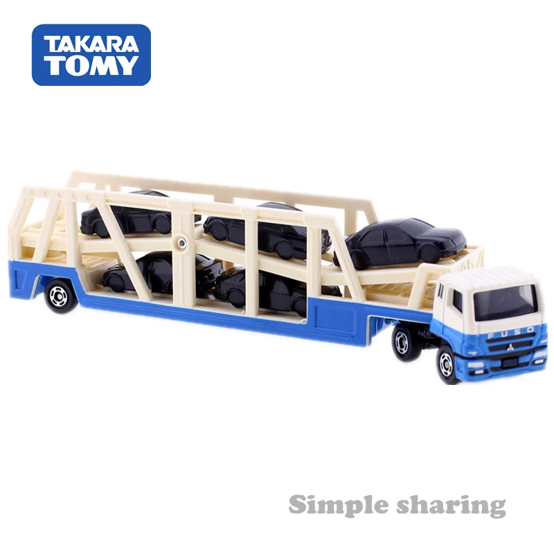 Длинный тип TOMICA NO. 131 MITSUBISHI FUSO супер большой транспортер грузовик TAKARA TOMY литый под