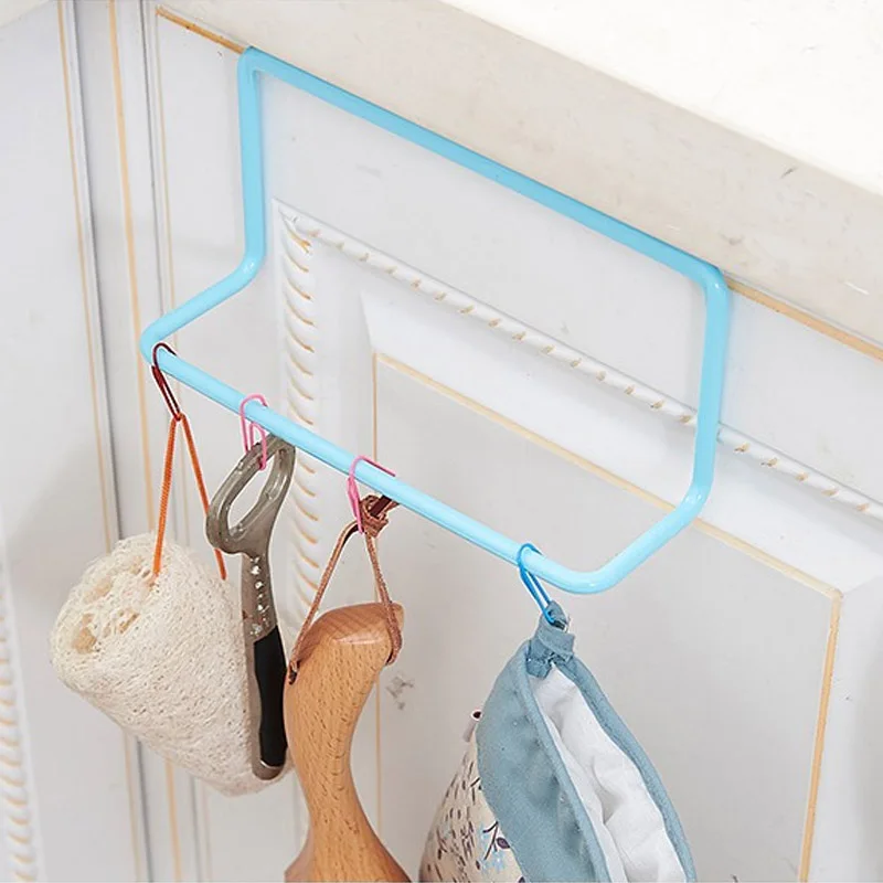 Kitchen Towel Hanging Rack Holder Rail Organizer Door Back Rack Holder
