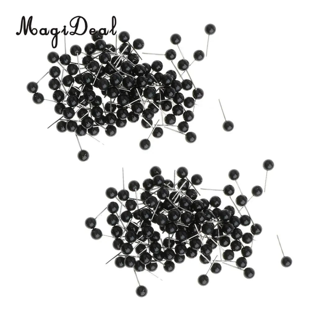 200 Pieces of Black Plastic Glass Eyes Kits For Needle Felting Bear Puppet Dolls Making 4mm & 5mm
