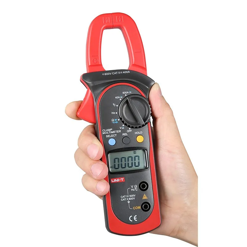 

UNI-T Clamp meter UT204A ac dc current clamp meter V/F/C Measurement clamp multimeter LCD digital clamp meter ut204a ut-204a