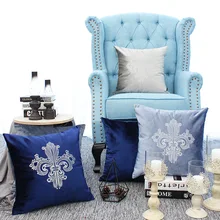 Домашние декоративные диванные подушки с вышивкой в виде короны, фланелевая подушка, наволочка с вышивкой, подушка