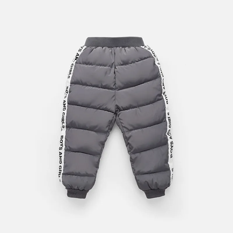 

BibiCola New Autumn Winter Cold windproof children Girl warm velvet pants girls cotton down trousers boys Thicken Padded pants