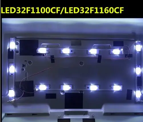 Beented, партиями по 5 комплектов (10*4 светодиодный S + 10*3 светодиодный s) светодиодная подсветка для бара для ТВ светодиодный 32F1160CF светодиодный