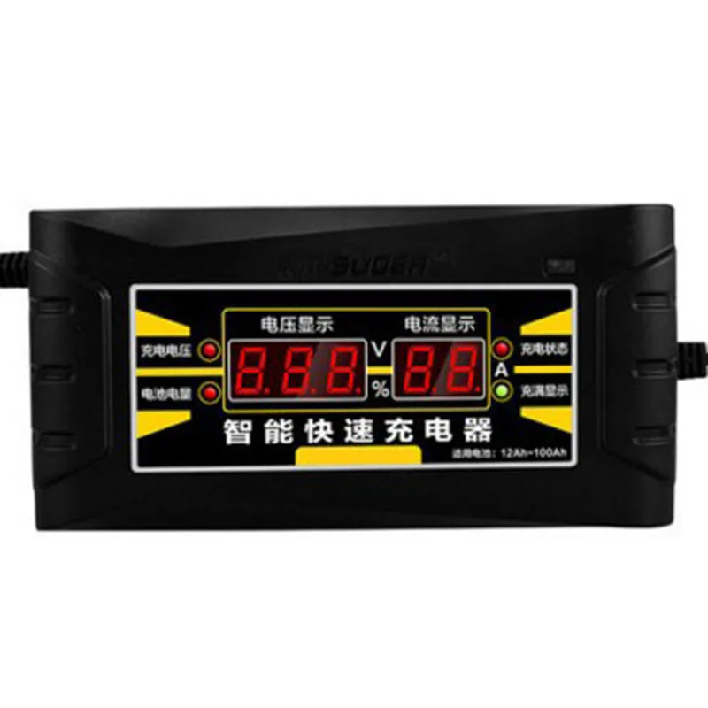 

Automatic Car Battery Charger 110V/220V To 12V 6A Digital LCD Display Smart Fast Charger For Lead Acid Battery