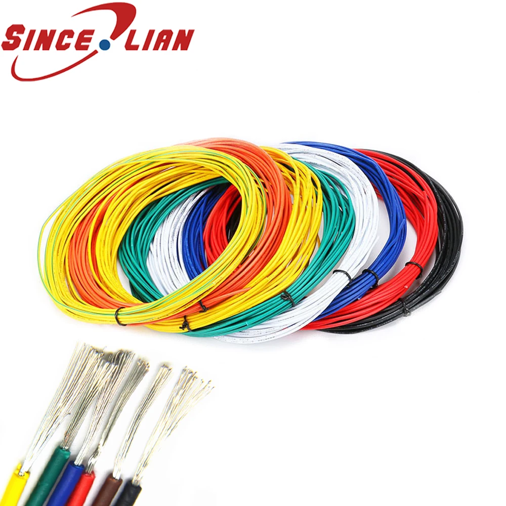 Оригинальный 16AWG 2 4 мм UL1007 ПВХ Луженая Медь многожильный провод 5 м 10 300 в