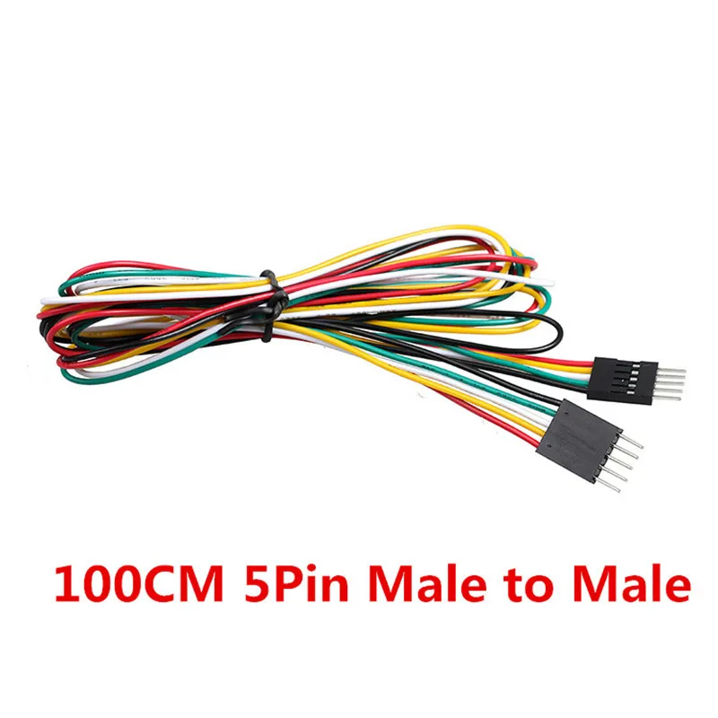 10 шт./лот 5pin 100 см M-M M-F F-F DuPont кабель перемычек для электронных DIY эксперимент макет для UNO R3 Наборы - Цвет: Male to Male