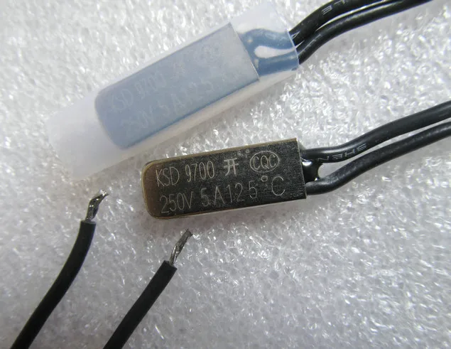 

10pcs / pack KSD9700 125 degree * 125C 250V 5A NO ( Normally open ) Thermostat Temperature Thermal Protector Switch Bimetal Disc