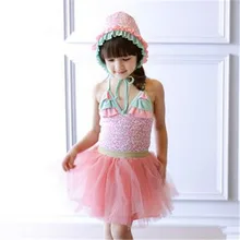 Розничная, купальные костюмы-пачки для девочек г., летний детский цельный купальник, платье с принтом спортивный комбинезон для маленьких девочек розовые купальные костюмы