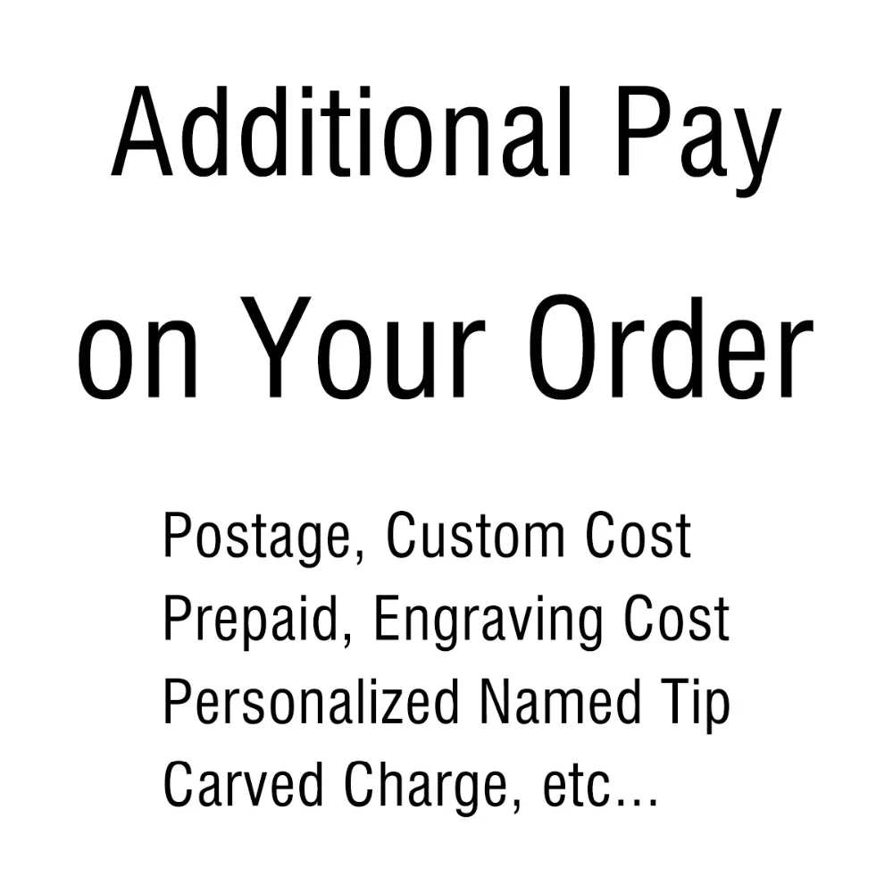 Additional Pay on Your Order Postage Custom Cost Prepaid Engraving Cost Carved Charge