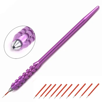 

1pcs new tebori caneta tatuagem permanent make up tools microblading pen professional with 10pcs fog eyebrow needle for sale