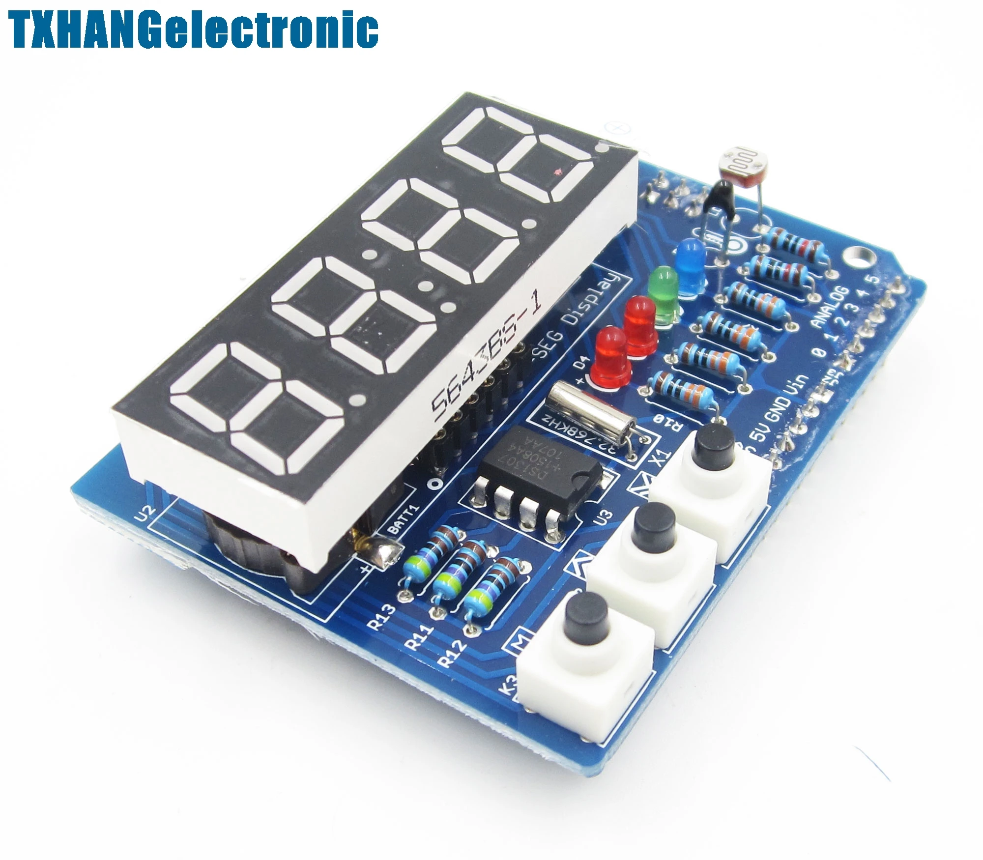 

RTC TM1636 DS1307 Real Time Clock Shield Digital tube Module Thermal Uno