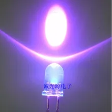 Светодиодный 5 мм F5 UV бусины фиолетового цвета с украшением из отверждения люминесцентные лампы