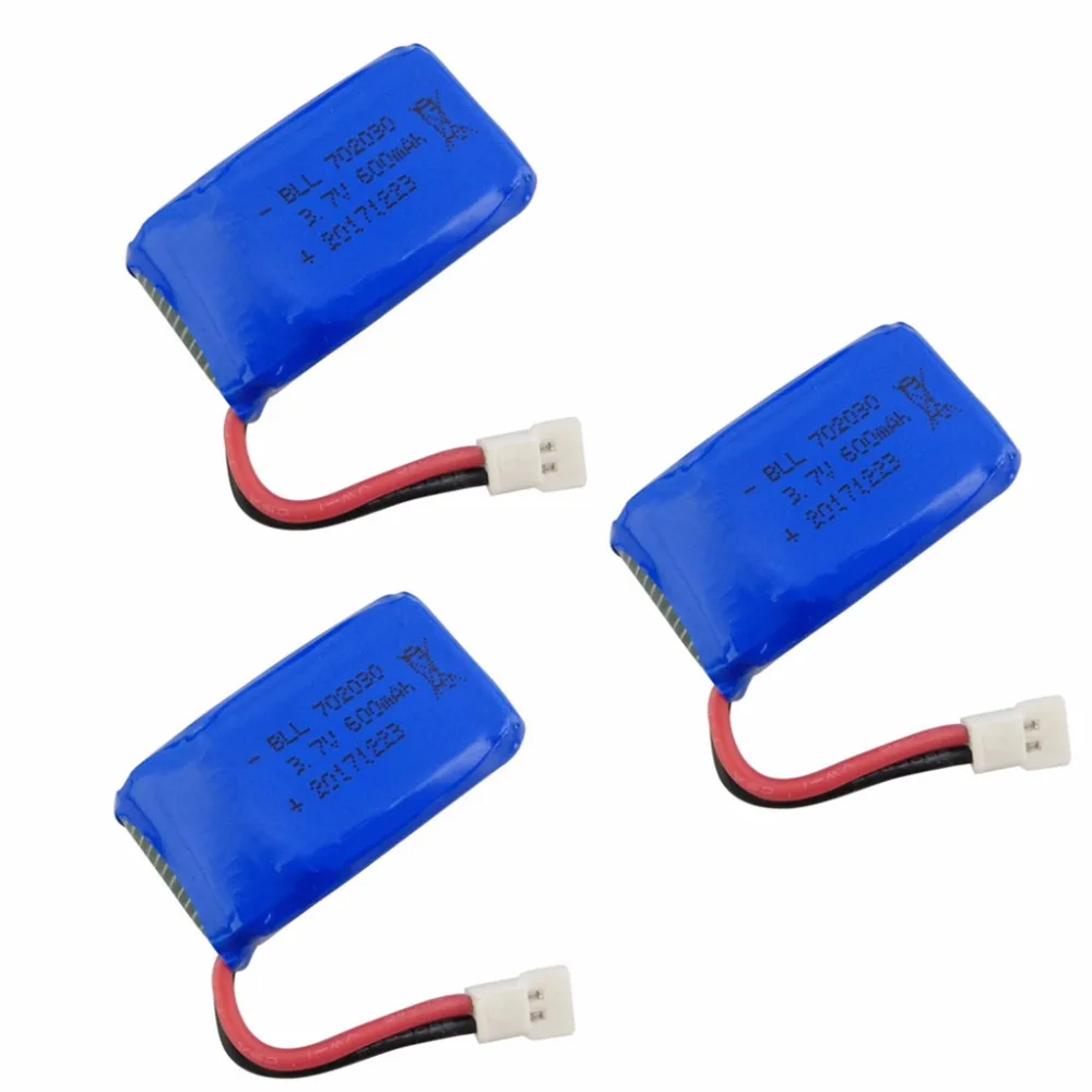 

3pcs 3.7V 600mah Lithium Battery for SYMA X9 Quadcopter Spare Parts Space-Flight Dual-Purpose Remote UAV