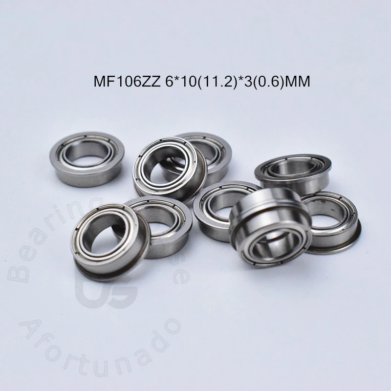 Фланцевый подшипник 10 шт. MF106ZZ 6*10 (11 2) * 3 (мм) бесплатная доставка высокоскоростные