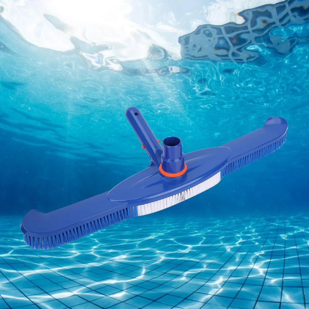 Пластиковая вакуумная головка для бассейна инструменты для очистки пруда пулы вакуумная всасывающая щетка для чистки инструмента аспиратор piscine 18 дюймов