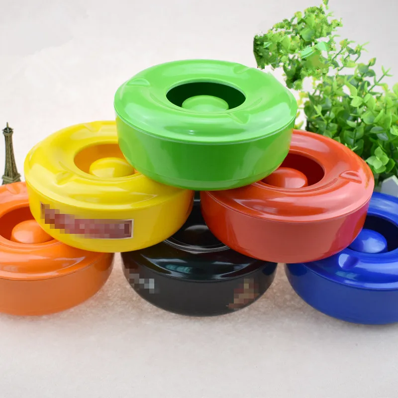 1 pcs Round ashtray windproof fireproof plastic melamine ashtray