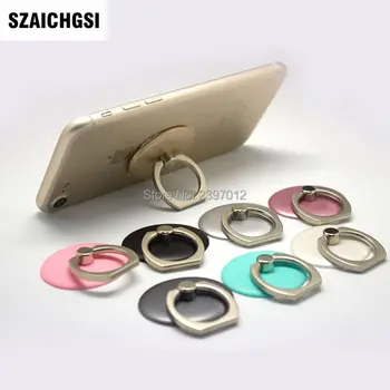 

SZAICHGSI 360 Degree Universal Finger Grip Ring Round Mobile Phone Stand Holder For iPhone x 8 7 Samsung S8 Mount Stand 500pcs