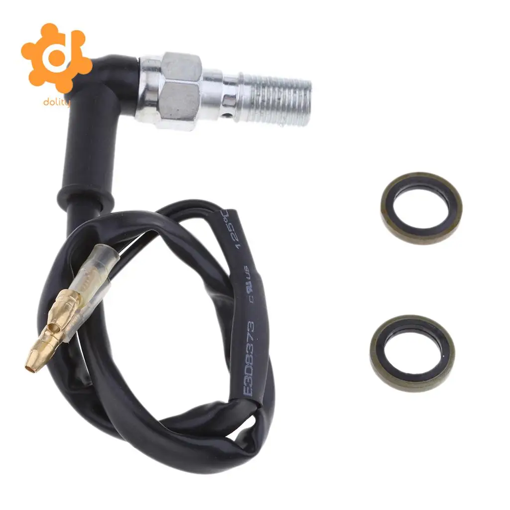 Universal 10mm x 1.0 Pitch Hydraulic Brake Light Switch Banjo Bolt for Street & Off-Road Motorcycle #B