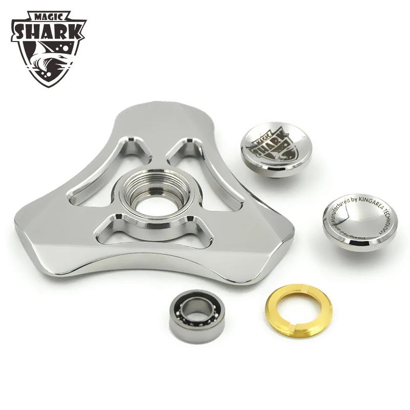 

Magic Shark Soul Eater Spiner Metal Fidget Finger Hand Spinner Top Finger Spiner Pure Stainless Steel Adults Kids Stress Toys