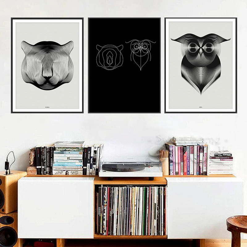 Abstract Animal Canvas Painting Wall Art Picture for Living Room Art poster Decoration Picture No Frame Morden Print Wall 5