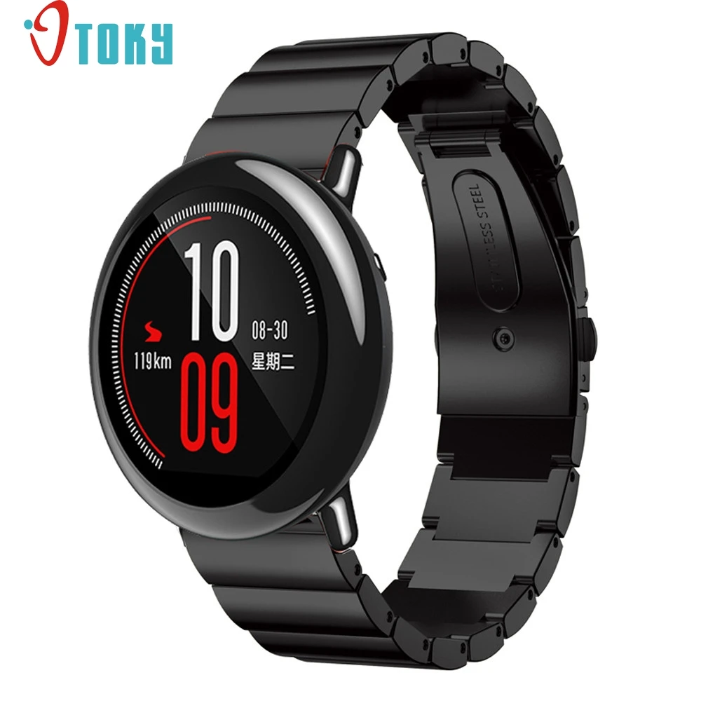 Ремешок для часов GEMIXI браслет из нержавеющей стали смарт-часов Xiaomi Huami Amazfit A1602 |